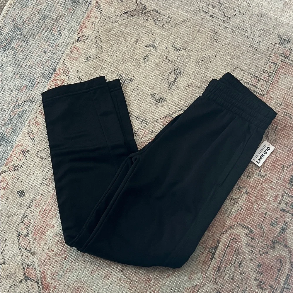 Old Navy Boys Black Techie Fleece Sweatpants Size L (10) NWT